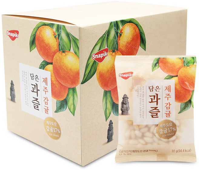 제주 감귤 담은 과즐 22g x 8개 (1통) 소비기한 26.07.09 제주감귤 전통간식 한과