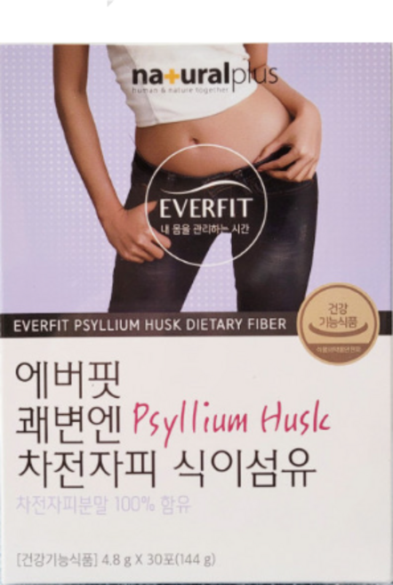 내츄럴플러스 에버핏 쾌변엔 차전자피 식이섬유, 180g, 6개(6개월분)