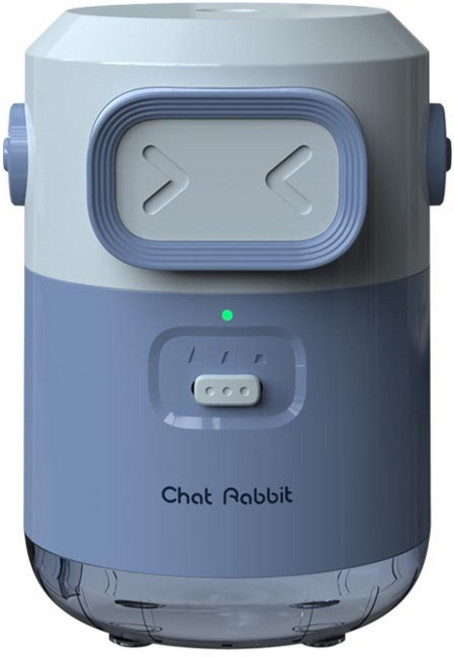 Chat Rabbit 全自動電動削筆器 洞洞筆專用, 藍色, 1個