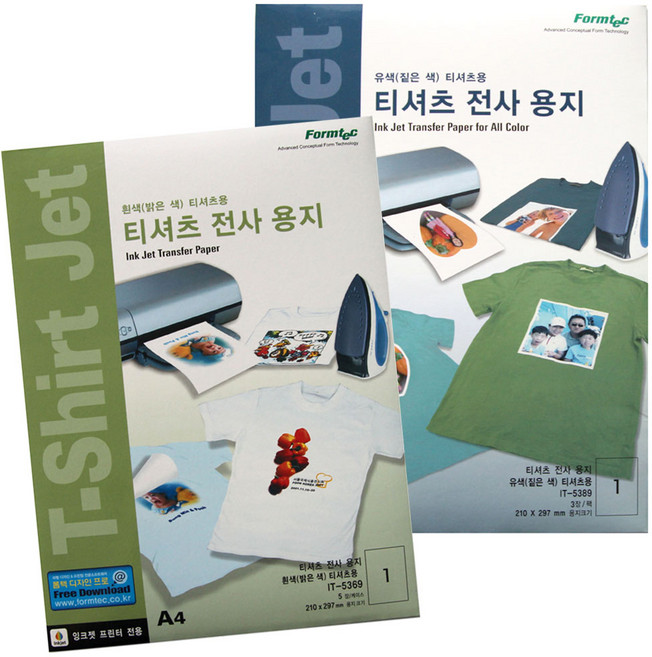 [동화오피스] 폼텍 잉크젯 티셔츠 전사용지 IT 5369 5389, IT-5389, 1개