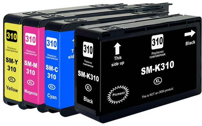 훼이머스신곡점 삼성 SL-J3520W SL-J3523W SL-JJ3525W SL-J3560FW SL-J3570FW 호환잉크 대용량 INK-K310/C310/M310/Y310, 1세트, 4개세트(검정+파랑+빨강+노랑)