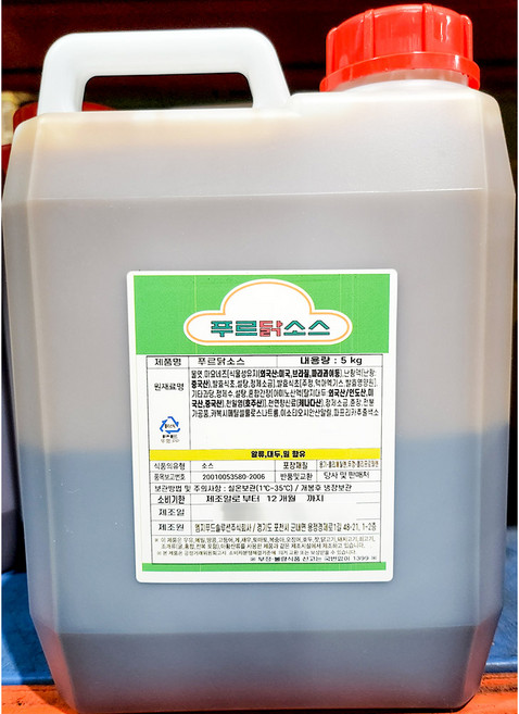 파닭소스 푸르닭 5K 업소용, 1개, 5kg