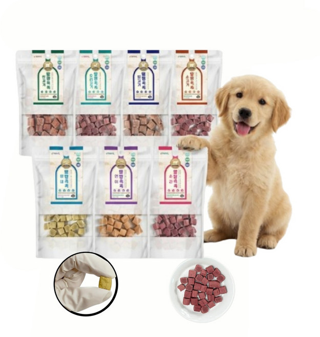 AZE 1+1 부드러운 노령견 수제간식 강아지 말랑촉촉고기 7종 칭찬용 노즈워크, 1개, 70g, [1+1]수제간식 오리고기