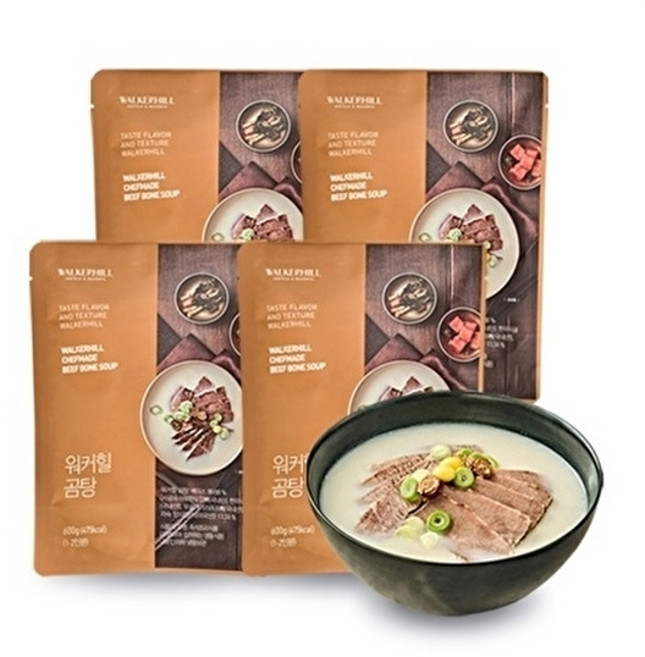 워커힐 곰탕 600g, 4개