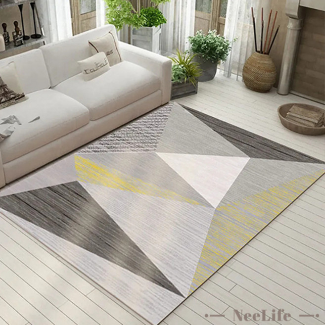 니라이프 북유럽 모던 거실 러그 특대형 사계절 침실 러그, YM007