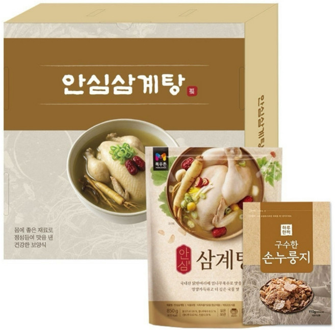 안심 삼계탕 850g + 누룽지 110g 세트, 1세트