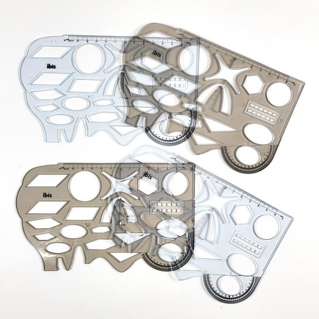 아이비스 각도기 1500 구부러지는모양자(SP) 12138, 랜덤1개