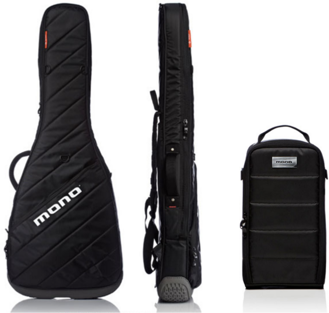 MONO M80-VEB 모노 VERTIGO 버티고 베이스기타 소프트 케이스 패딩 긱백 전용 픽백 별도 구매 가능, 블랙가방+확장팩(블랙), 1개, 121.9 x 36.8 x 31.8cm