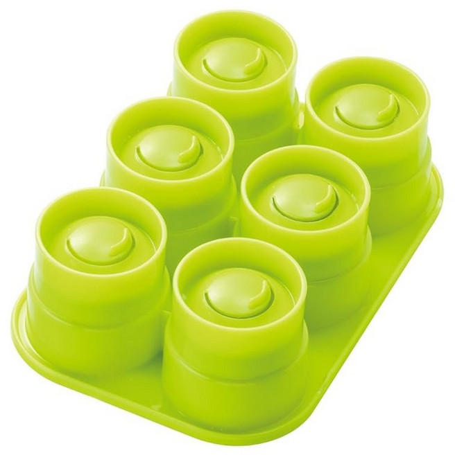 Skater 스케이터 미니 주먹밥 메이커 베이직 3.5cm 6구 TRMO2 일본제, 초록색, 1개