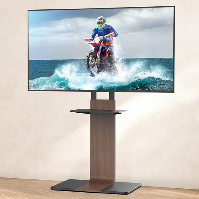 TV스탠드 이동식 티비거치대 높이조절 각도조절 무타공 받침대 42-65인치 55인치 75인치 삼성 LG 올레드 대우 호환, 1개, INCU-SB80 (42~80인치)