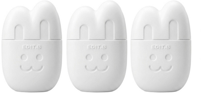 3호 밀크화이트 에딧비 베어버니 톤 필터 선크림 30 ml, 3개