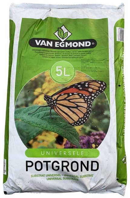 VAN EGMOND 通用盆栽土 荷蘭製造 適用於室內外植物, 1個, 5L