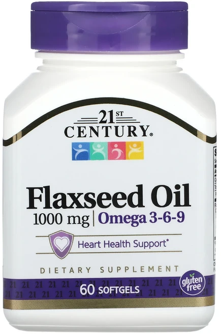 새해 첫좋은선물 21st Century 아마씨 오일 1000mg 소프트젤 60정 제대로 할인합니다, 120 개, 1개 - 쿠팡