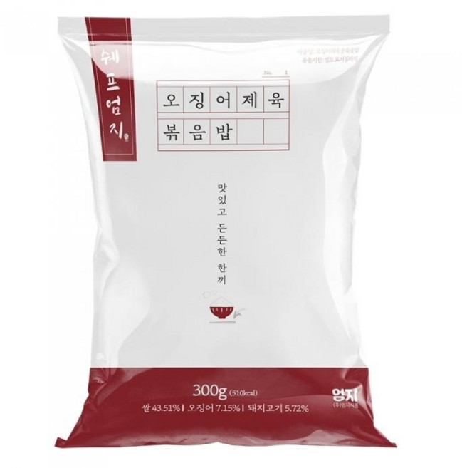 기타 [엄지식품]오징어제육불볶음밥300gx6봉, 300g, 6개