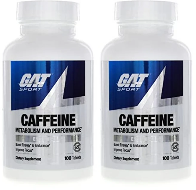 GAT 운동 카페인 알약 200정 스포츠 에센셜, 100정, 2개 - 쿠팡