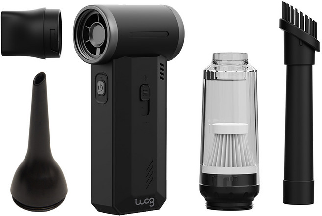 아이랩 윈드스톰 4in1 에어건 청소기, 새틴블랙