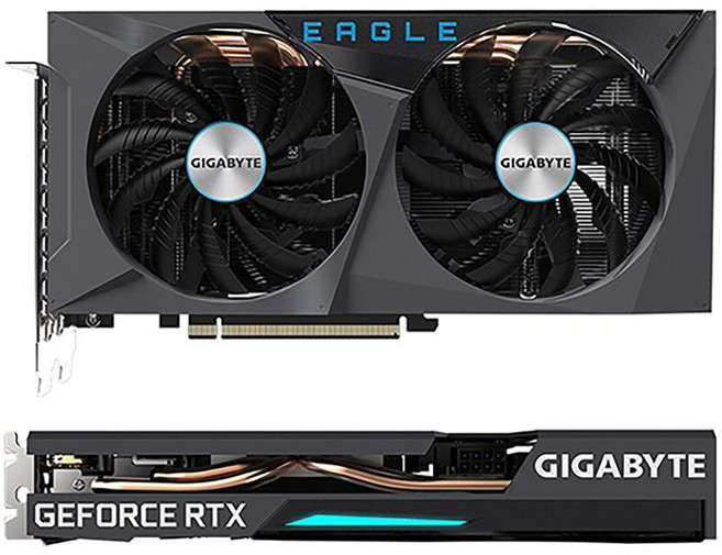 GIGABYTE 지포스 RTX 3060 EAGLE OC V2 D6 12G 그래픽카드 제조사 랜덤 채굴 X