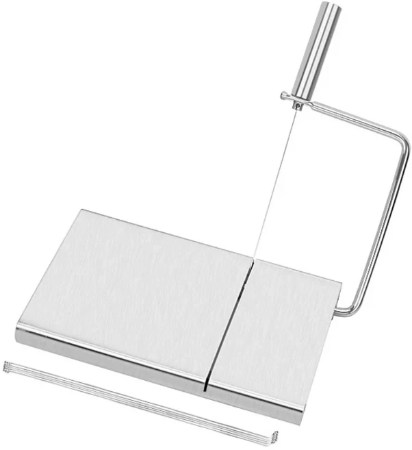 스테인리스 스틸 치즈 슬라이서 5 개의 교체 와이어 치즈 커터 버터 커터 베이킹 도구 소시지 햄 슬라이서, 01 빠른, 02 Regular