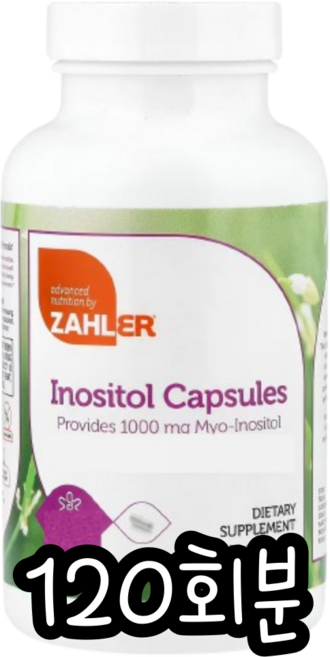 잘러 이노시톨 1000mg 캡슐, 1개, 120회분