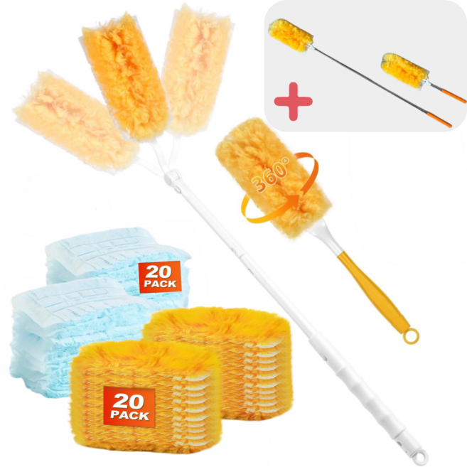 웰즈홈 더스터, 1개, 1. 먼지털이 핸들3종 리필 양면20P+단면20P