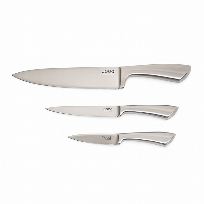 oood 올스텐 칼 3종세트 ABO-07 주방 나이프, 식도, 중식도, 과도, 1세트