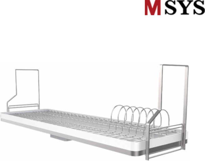 한샘 MSYS 엠시스 부착식 주방 모던 900 식기건조대 MKA-002 싱크대 선반 스텐 정리대, 1개, 화이트, 1단