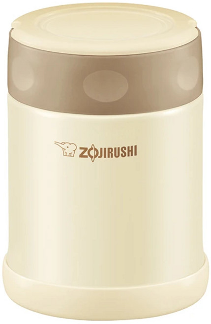 【ZOJIRUSHI象印】不鏽鋼真空燜燒杯 SW-EAE35 350ml 保溫保冷 廣口易清洗, 米色(CC), 1個