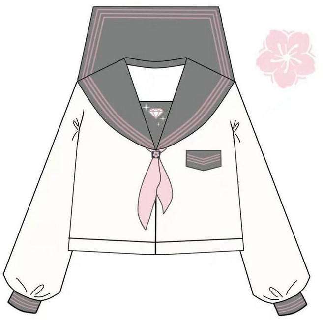 日系制服學院風水手服長短袖女學生套裝 副廠產品