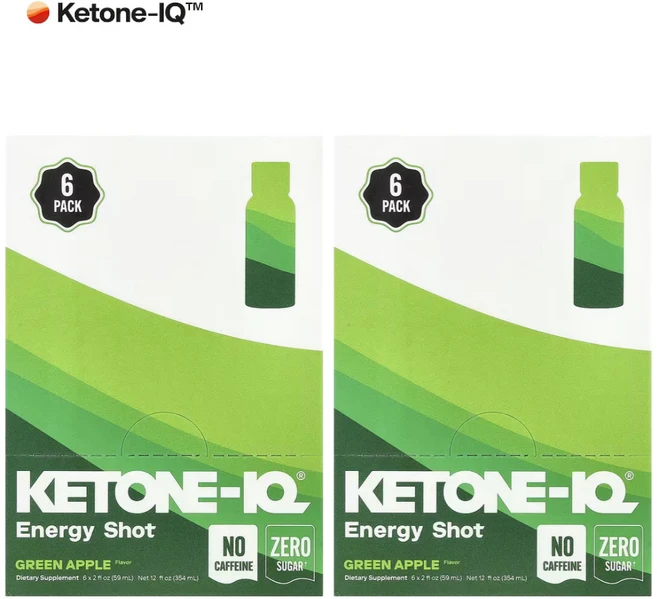 Ketone IQ Energy Shot 그린 애플 59ml 6병 2개 - 쿠팡