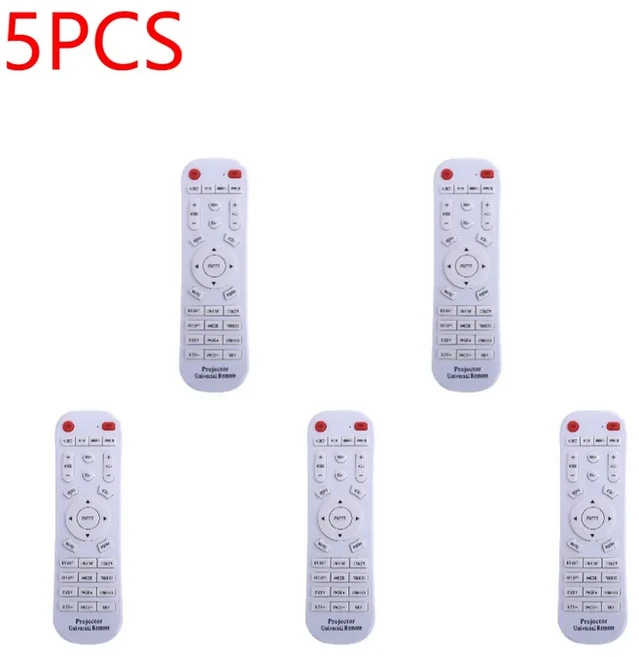 1-20PCS 범용 프로젝터 원격 제어 교체 IR 무선 소니 Jvc Nec Panasonic 액세서리, 04 5PCS, 01 빠른