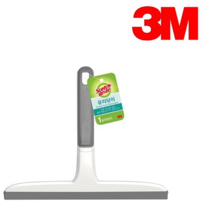 3M 스카치브라이트 유리닦이 청소 욕실 화장실 물기 제거 497, 1개