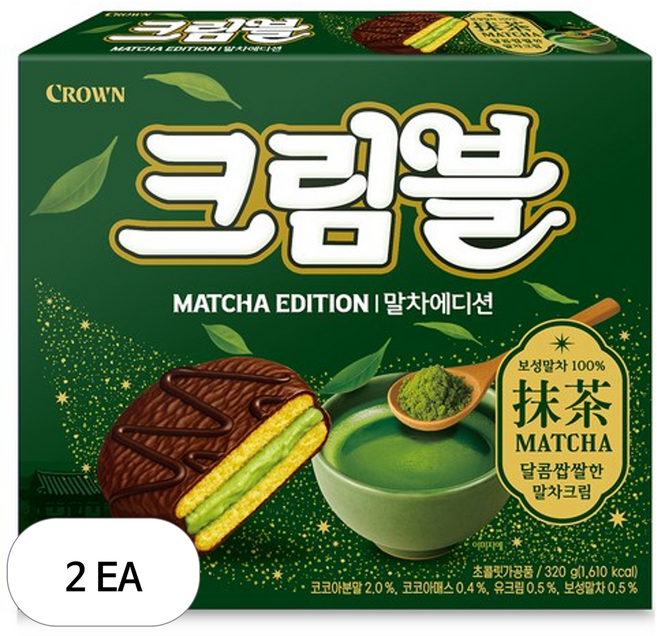 크라운 크림블 말차에디션 10p, 320g, 2개