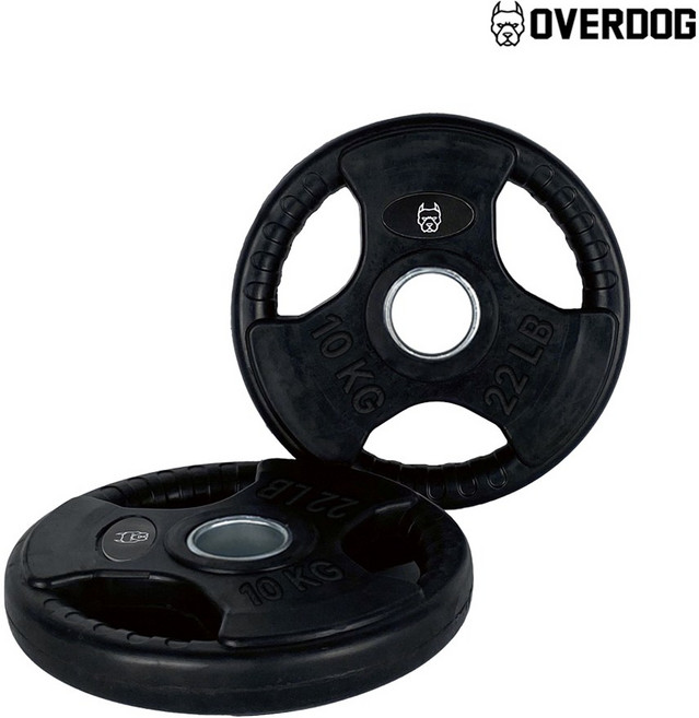 오버독 중량유광원판 (중량봉용), 2개, 중량봉용원판, 10kg