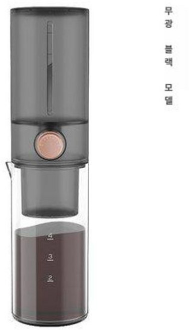 콜드브루 커피 원액 예가체프 선물세트 와인병 패키지, 401ml 에서 500ml, 1개, 블랙
