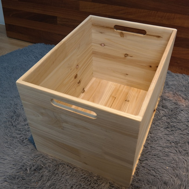 목공소 달빛 삼나무 손잡이형 상자, 1개, 삼나무50*32*20cm