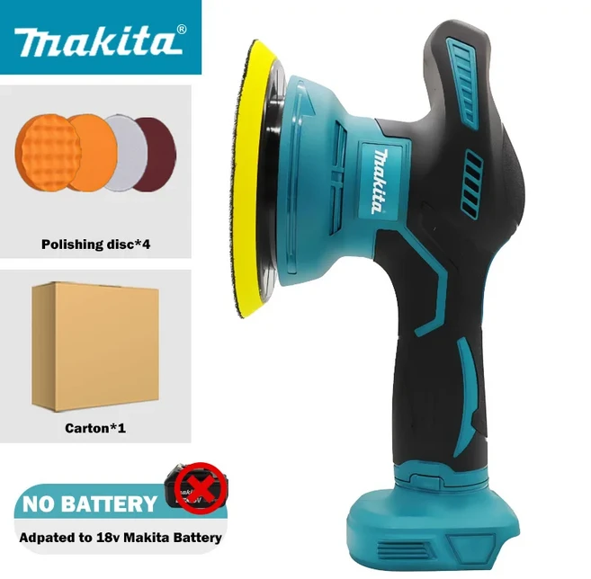 마키타 8단 기어 디지털 디스플레이 무선 자동차 광택기 배터리용 전동 왁싱, 01 No Battery, 1개