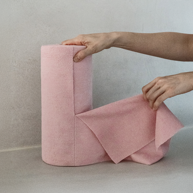 판타스티클린 극세사 빨아쓰는 행주 다용도 타올 40매, 1개, 핑크