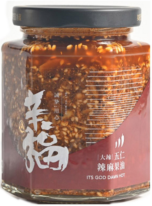 辛福五仁辣麻果油 大辣, 250g, 1個