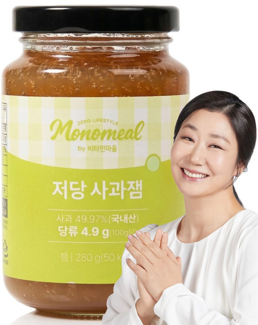 비타민마을 모노밀 저당 사과잼 알룰로스
