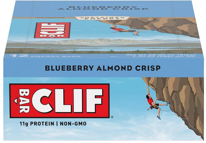 CLIF BAR S - 에너지 바 블루베리 크리스프 68g24온스 단백질 12개, 클리프바 블루베리 크리스프 바 68g 12개