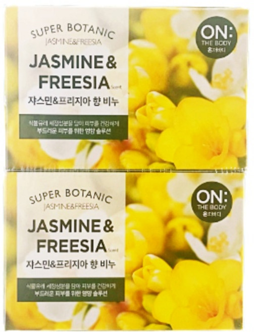 온더바디 수퍼보타닉 비누 쟈스민 앤드 프리지아향, 80g, 4개입