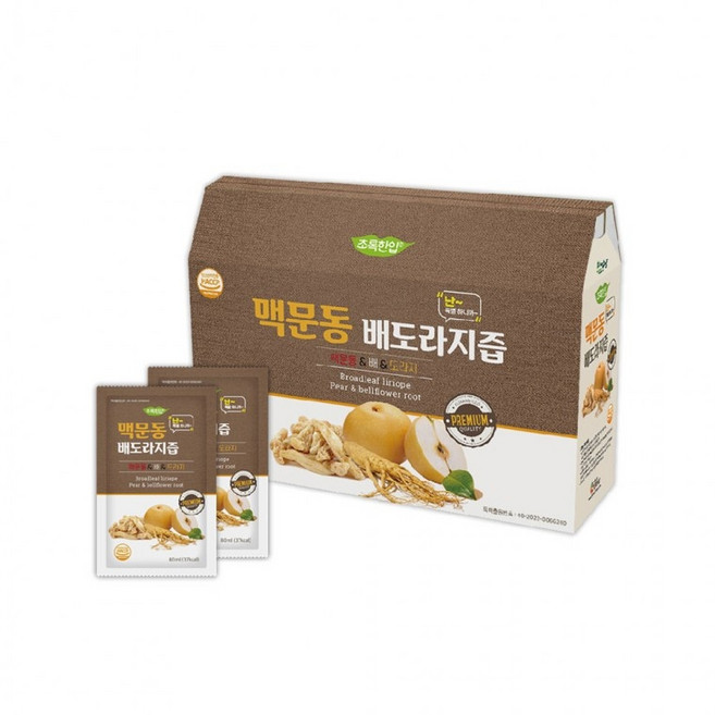 도라지배즙 맥문동 배도라지즙 80ml 21포, 1.68L, 1박스