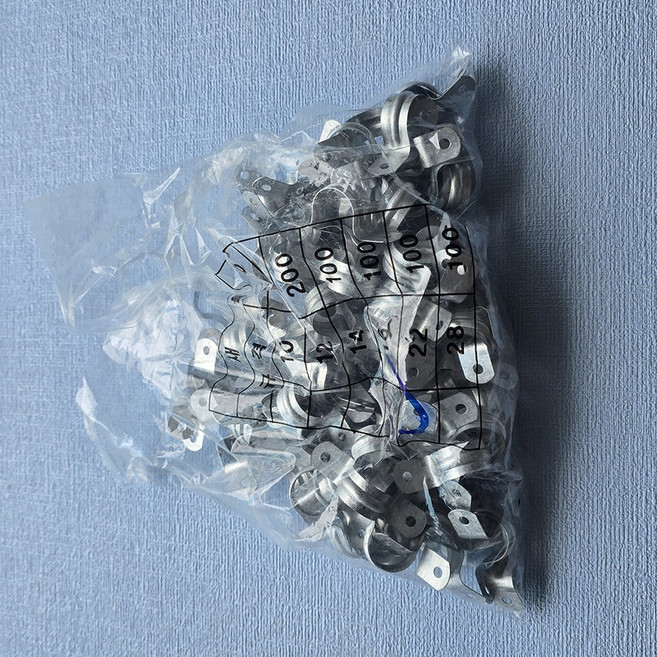 국산 새들 22mm 1봉 (100개) 전선 배관 파이프 전선관 고정클립 스틸새들 클램프