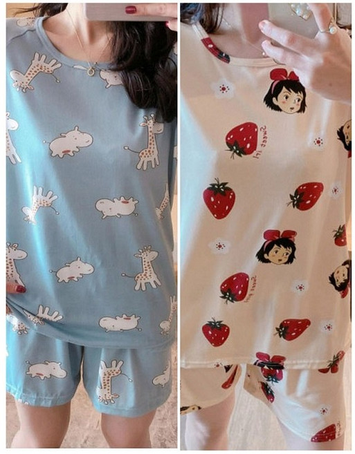 수요와공급 보들보들 여름 주니어 잠옷 파자마 2세트