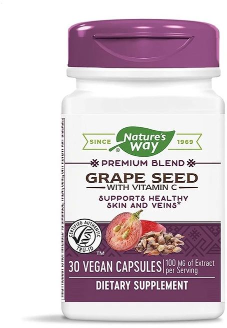 Natures Way 포도씨 추출물 100mg x 30캡슐, 30정, 1개 - 쿠팡