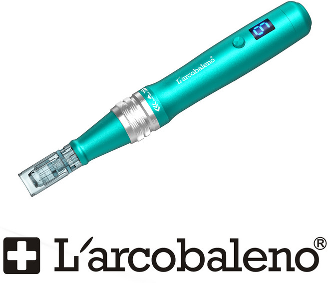 라르꼬발레노 오토MTS 그린 amts 니들 나노 칩 더마 펜 mts롤러 스탬프 모공 홈케어 두피 관리 기계 피부 관리기 디바이스 가정용 자동, 1세트, 오토MTS-그린(무선)