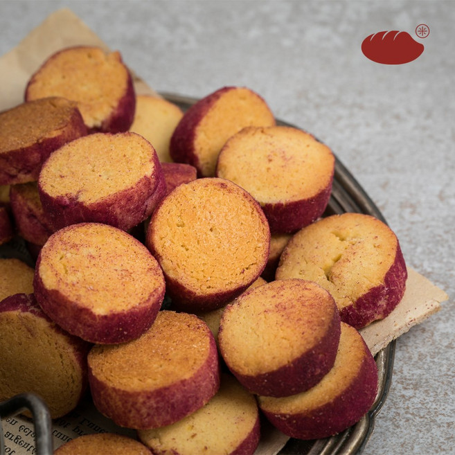 [진천쌀빵 미잠미과] 우리쌀로 구운 쿠키 골라담기 자색고구마, 150g, 1개