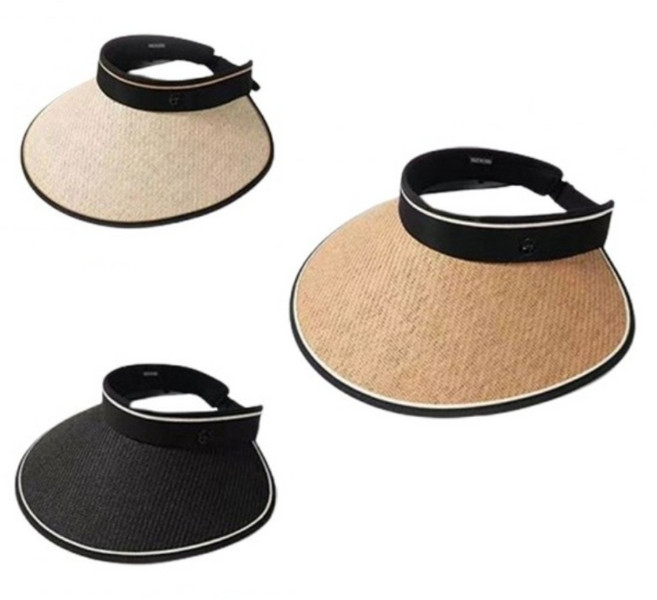 쭈몬상회 라탄 UV 돌돌이 선캡 챙모자 자외선차단 썬캡