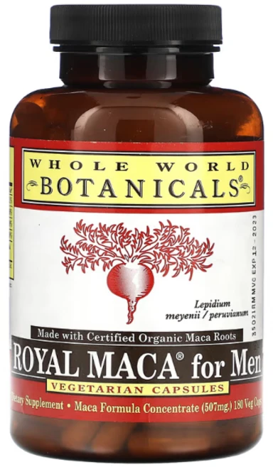 홀 월드 보타니칼 로얄 마카 포 맨 500mg 180캡슐, 1개, 180정 - 쿠팡