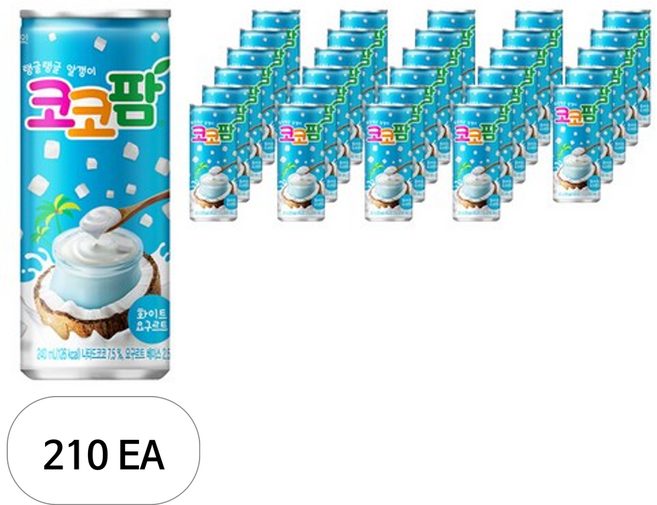 코코팜 화이트 요구르트, 240ml, 210개